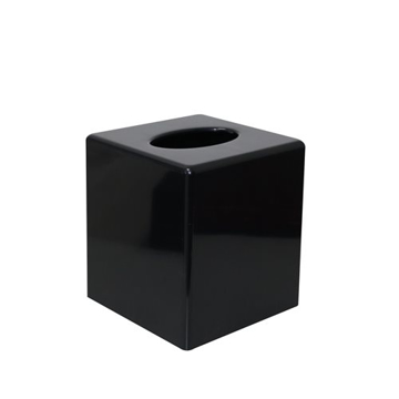 Picture of Black Cube Tissue Box Cover