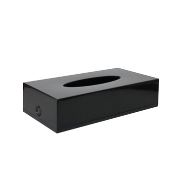 Picture of Black Rectangle Tissue Box Cover