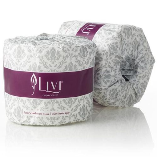 Picture of Livi Impressa 400s Toilet Tissue - PALLET OF 24 CTNS
