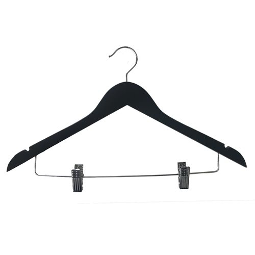 Gilmac - Your Hospitality Supplies. Black Wooden Skirt Clip Hanger