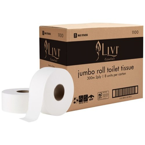 Picture of Livi  Essentials Jumbo Toilet Tissue - PALLET OF 40