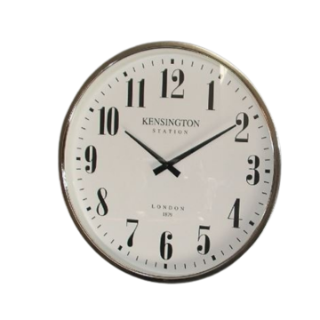Picture of Kensington White & Silver Clock