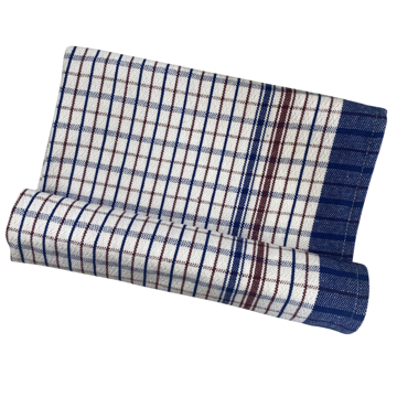 Picture of Bengali Tea Towel - Blue Edge & Red