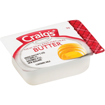 Picture of Craig's Salted Butter PCU 9g (100/TRAY)