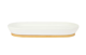 Picture of White Amenity Tray with Wooden Bamboo Base
