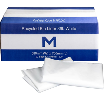 Picture of Matthews Recycled Bin Liner 36L (1200/CTN)